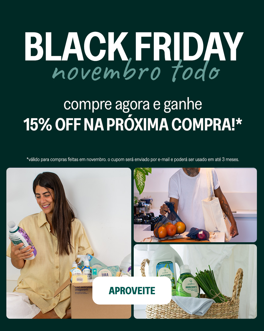 Black Friday. Respire o natural toda semana uma fragrância com desconto especial. Aproveitar.